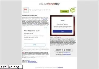 onlinestrooptest.com