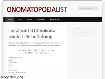 onomatopoeialist.com