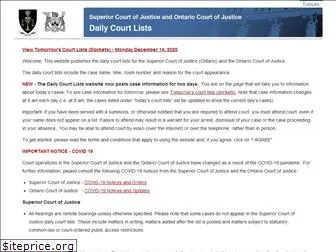 www.ontariocourtdates.ca