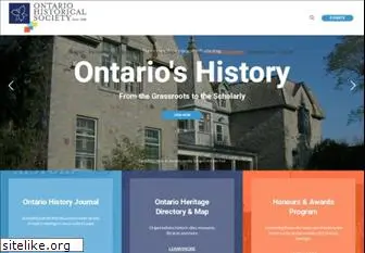 ontariohistoricalsociety.ca