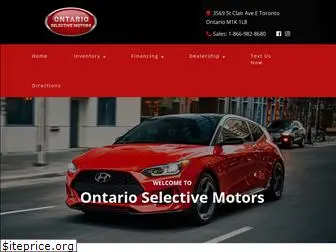 ontarioselectivemotors.com