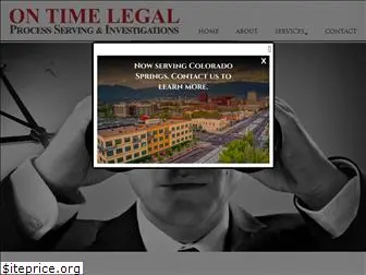 ontimelegalprocessserving.com