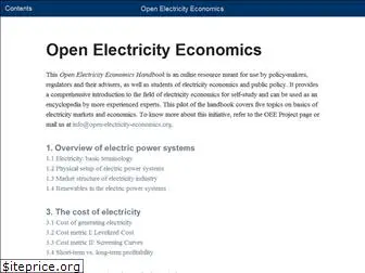 open-electricity-economics.org
