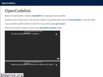 opencodelists.org