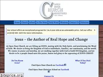 opendoorchurchministries.org
