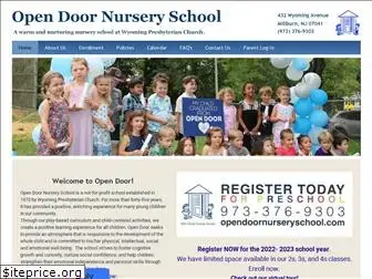 opendoornurseryschool.com