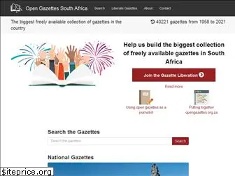 opengazettes.org.za