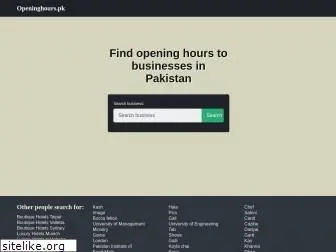 openinghours.pk