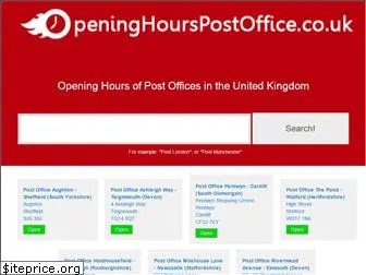 openinghourspostoffice.co.uk