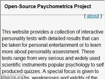 openpsychometrics.org