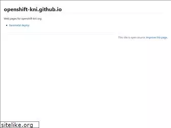openshift-kni.github.io