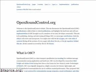 opensoundcontrol.org