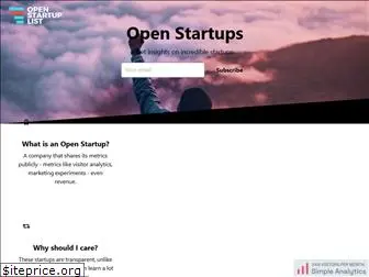 openstartuplist.com