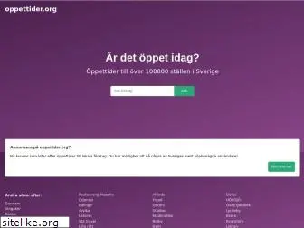 oppettider.org