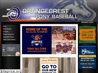 orangecrestponybaseball.org