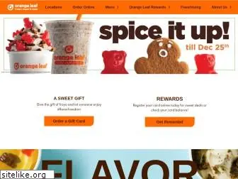 orangeleafyogurt.com