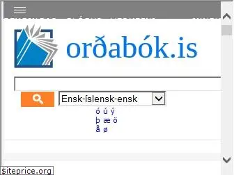 ordabok.is