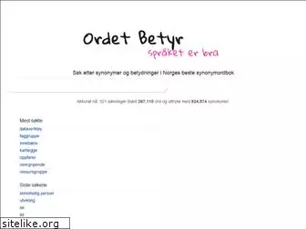 ordetbetyr.com