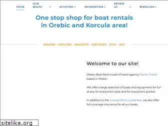 orebic-boat-rent.com