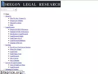 oregonlegalresearch.com