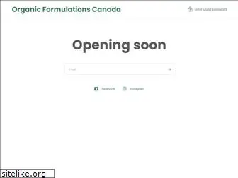 organicformulations.com