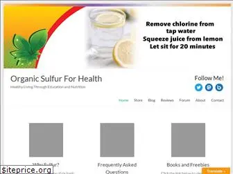 organicsulfur4health.com