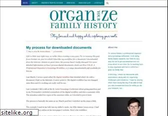 organizeyourfamilyhistory.com