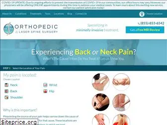 orthopedicandlaserspinesurgery.com