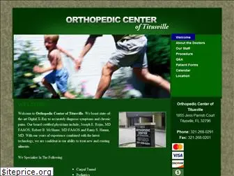 orthopediccenteroftitusville.com