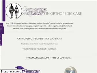 orthopedicspecialistsla.com