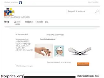 ortopediaonlinetarancon.com