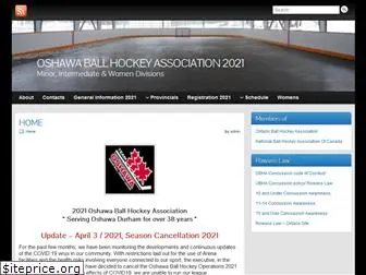 oshawaballhockey.com