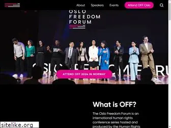 oslofreedomforum.com