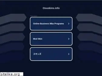 Access osuskinner.com. osu! Skin Generator - osuskinner