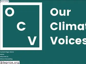 ourclimatevoices.org