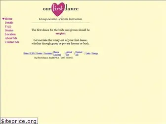 ourfirstdance.com