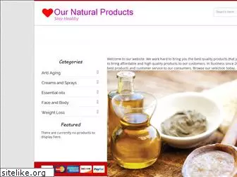 ournaturalproducts.com