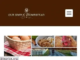 oursimplehomestead.com