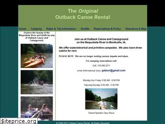 outbackcanoerental.com