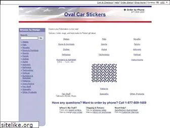ovalcarstickers.com
