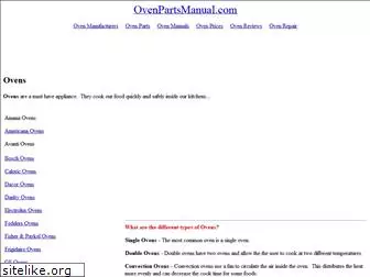 ovenpartsmanual.com