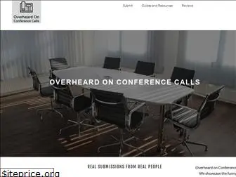 overheardonconferencecalls.com