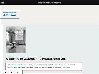 oxfordshirehealtharchives.nhs.uk