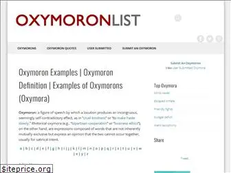 oxymoronlist.com