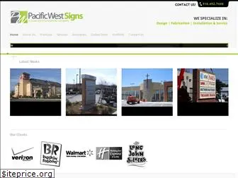 pacificwestsigns.com