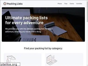 packinglists.com