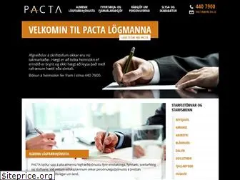 pacta.is