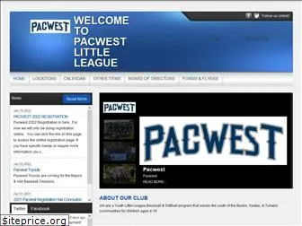 pacwestlittleleague.com