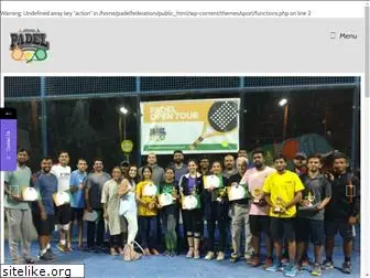 padelfederationindia.com