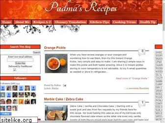 padmarecipes.com